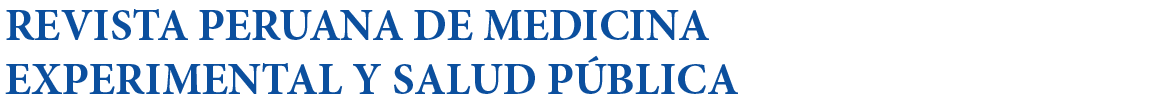 Revista Peruana de Medicina Experimental y Salud Pública